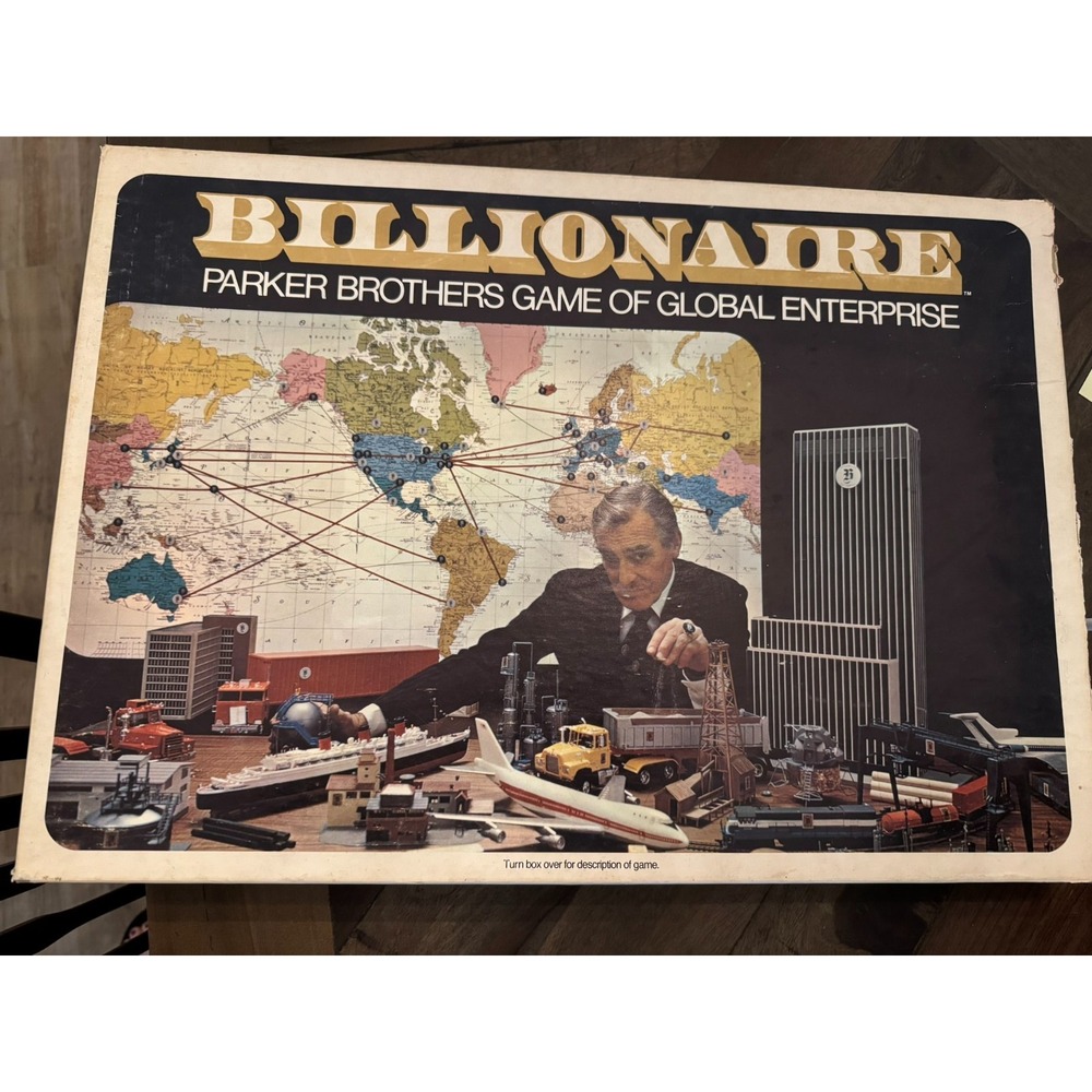 Vintage 1973 BILLIONAIRE Board Game by Parker Brothers‎ General Mills